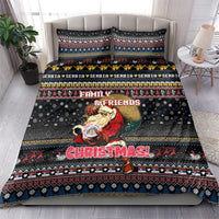 Serbia Bedding Set Merry Christmas Family and Friends - Wonder Print Shop