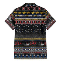 Serbia Family Matching Mermaid Dress and Hawaiian Shirt Merry Christmas Family and Friends - Wonder Print Shop