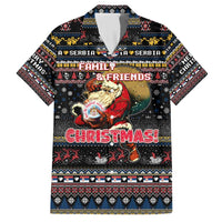 Serbia Family Matching Short Sleeve Bodycon Dress and Hawaiian Shirt Merry Christmas Family and Friends - Wonder Print Shop