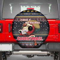 Serbia Spare Tire Cover Merry Christmas Family and Friends - Wonder Print Shop