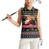 Serbia Women Sleeveless Polo Shirt Merry Christmas Family and Friends - Wonder Print Shop
