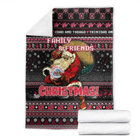 Trinidad and Tobago Blanket Merry Christmas Family and Friends