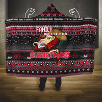 Trinidad and Tobago Hooded Blanket Merry Christmas Family and Friends