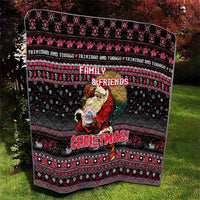 Trinidad and Tobago Quilt Merry Christmas Family and Friends - Wonder Print Shop