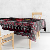 Trinidad and Tobago Tablecloth Merry Christmas Family and Friends - Wonder Print Shop