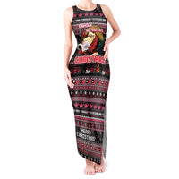 Trinidad and Tobago Tank Maxi Dress Merry Christmas Family and Friends - Wonder Print Shop