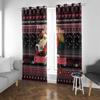 Trinidad and Tobago Window Curtain Merry Christmas Family and Friends - Wonder Print Shop