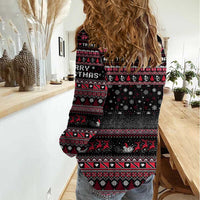 Trinidad and Tobago Women Casual Shirt Merry Christmas Family and Friends - Wonder Print Shop