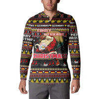 Germany Button Sweatshirt Merry Christmas Family and Friends - Wonder Print Shop