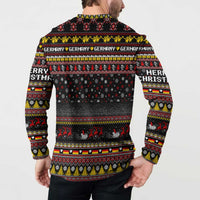 Germany Button Sweatshirt Merry Christmas Family and Friends - Wonder Print Shop
