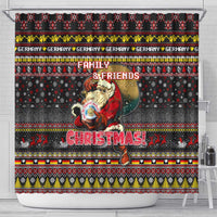 Germany Shower Curtain Merry Christmas Family and Friends