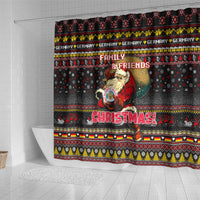 Germany Shower Curtain Merry Christmas Family and Friends