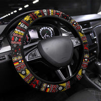 Germany Steering Wheel Cover Merry Christmas Family and Friends - Wonder Print Shop