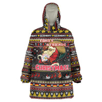 Germany Wearable Blanket Hoodie Merry Christmas Family and Friends - Wonder Print Shop