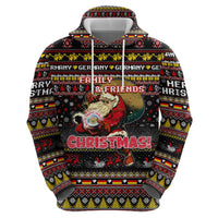Germany Zip Hoodie Merry Christmas Family and Friends - Wonder Print Shop