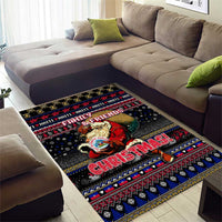 Haiti Area Rug Merry Christmas Family and Friends - Wonder Print Shop