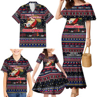 Haiti Family Matching Mermaid Dress and Hawaiian Shirt Merry Christmas Family and Friends - Wonder Print Shop