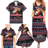Haiti Family Matching Summer Maxi Dress and Hawaiian Shirt Merry Christmas Family and Friends - Wonder Print Shop