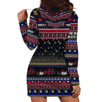 Haiti Hoodie Dress Merry Christmas Family and Friends - Wonder Print Shop