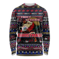 Haiti Long Sleeve Shirt Merry Christmas Family and Friends - Wonder Print Shop