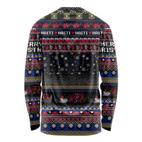 Haiti Long Sleeve Shirt Merry Christmas Family and Friends - Wonder Print Shop