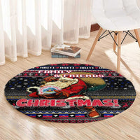 Haiti Round Carpet Merry Christmas Family and Friends