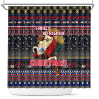 Haiti Shower Curtain Merry Christmas Family and Friends