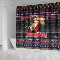 Haiti Shower Curtain Merry Christmas Family and Friends