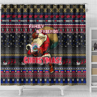 Haiti Shower Curtain Merry Christmas Family and Friends