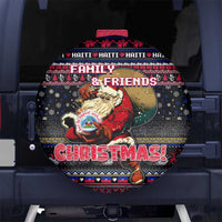 Haiti Spare Tire Cover Merry Christmas Family and Friends - Wonder Print Shop