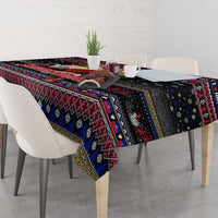 Haiti Tablecloth Merry Christmas Family and Friends - Wonder Print Shop