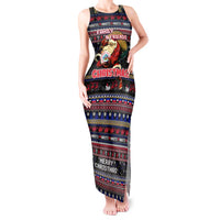 Haiti Tank Maxi Dress Merry Christmas Family and Friends - Wonder Print Shop