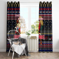 Haiti Window Curtain Merry Christmas Family and Friends - Wonder Print Shop