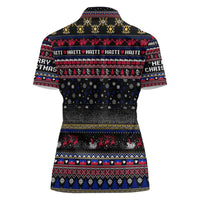 Haiti Women Polo Shirt Merry Christmas Family and Friends - Wonder Print Shop