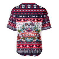 Bulldog Merry Woofmas Baseball Jersey Christmas Dog Art Style - Wonder Print Shop
