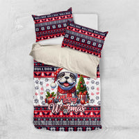 Bulldog Merry Woofmas Bedding Set Christmas Dog Art Style - Wonder Print Shop