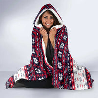 Bulldog Merry Woofmas Hooded Blanket Christmas Dog Art Style