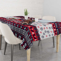 Bulldog Merry Woofmas Tablecloth Christmas Dog Art Style - Wonder Print Shop