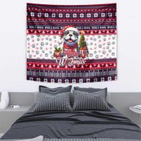 Bulldog Merry Woofmas Tapestry Christmas Dog Art Style - Wonder Print Shop