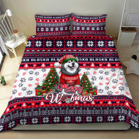 Alaska Merry Woofmas Bedding Set Christmas Dog Art Style - Wonder Print Shop