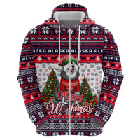 Alaska Merry Woofmas Hoodie Christmas Dog Art Style - Wonder Print Shop