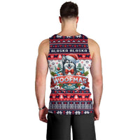 Alaska Merry Woofmas Men Tank Top Christmas Dog Art Style - Wonder Print Shop