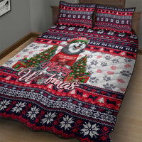 Alaska Merry Woofmas Quilt Bed Set Christmas Dog Art Style - Wonder Print Shop