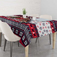 Alaska Merry Woofmas Tablecloth Christmas Dog Art Style - Wonder Print Shop