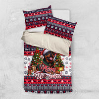 Rottweiler Merry Woofmas Bedding Set Christmas Dog Art Style - Wonder Print Shop