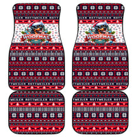 Rottweiler Merry Woofmas Car Mats Christmas Dog Art Style - Wonder Print Shop
