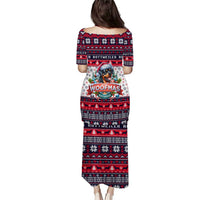 Rottweiler Merry Woofmas Puletasi Christmas Dog Art Style - Wonder Print Shop