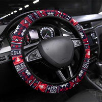 Rottweiler Merry Woofmas Steering Wheel Cover Christmas Dog Art Style - Wonder Print Shop
