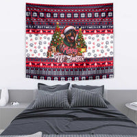 Rottweiler Merry Woofmas Tapestry Christmas Dog Art Style - Wonder Print Shop