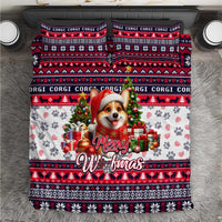 Corgi Merry Woofmas Bedding Set Christmas Dog Art Style - Wonder Print Shop